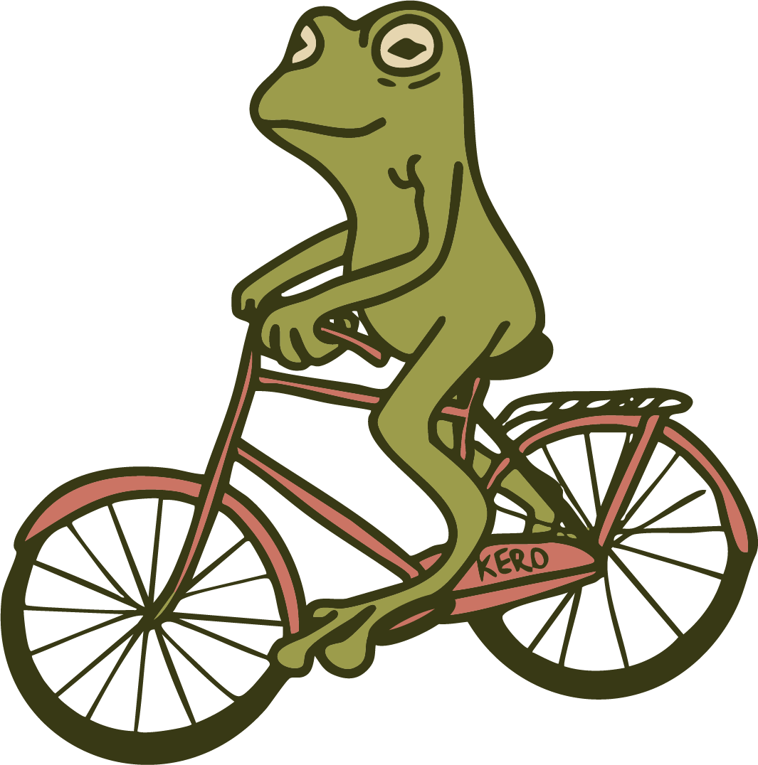 biking frog
